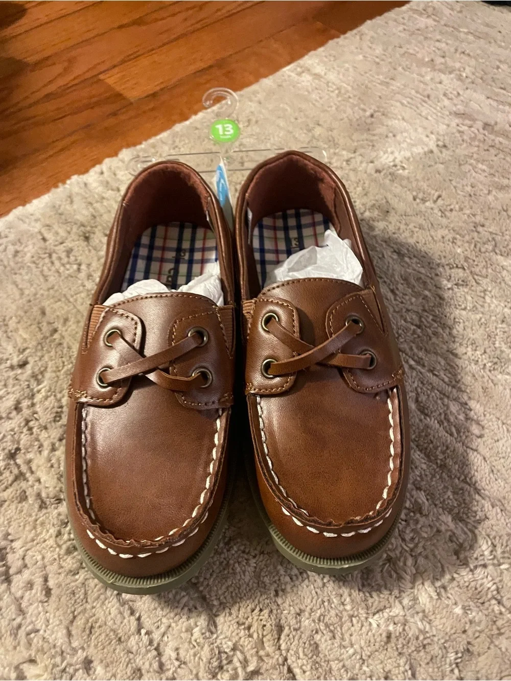 Carter's Brown Kids Moccasin Boat Shoes